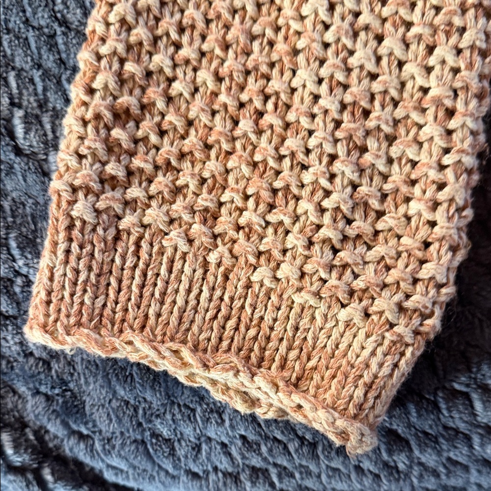 Free People Slouchy Scoop-Neck Sweater in Tan - Picture 2 of 14